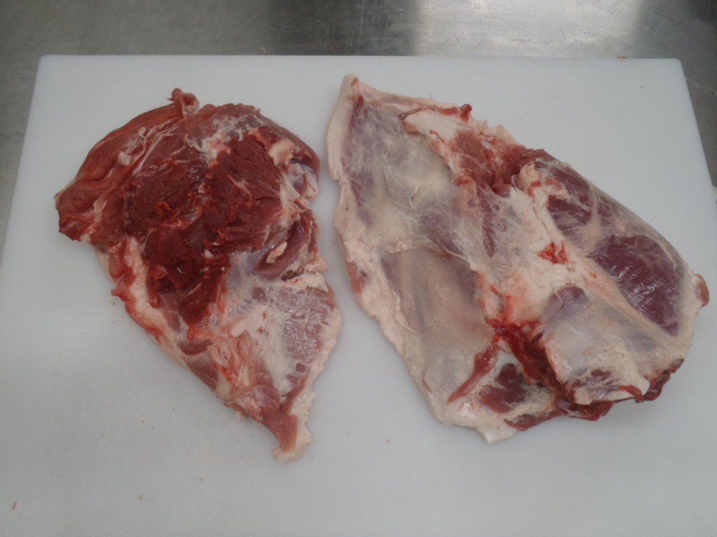 Sirloin and outside, separated