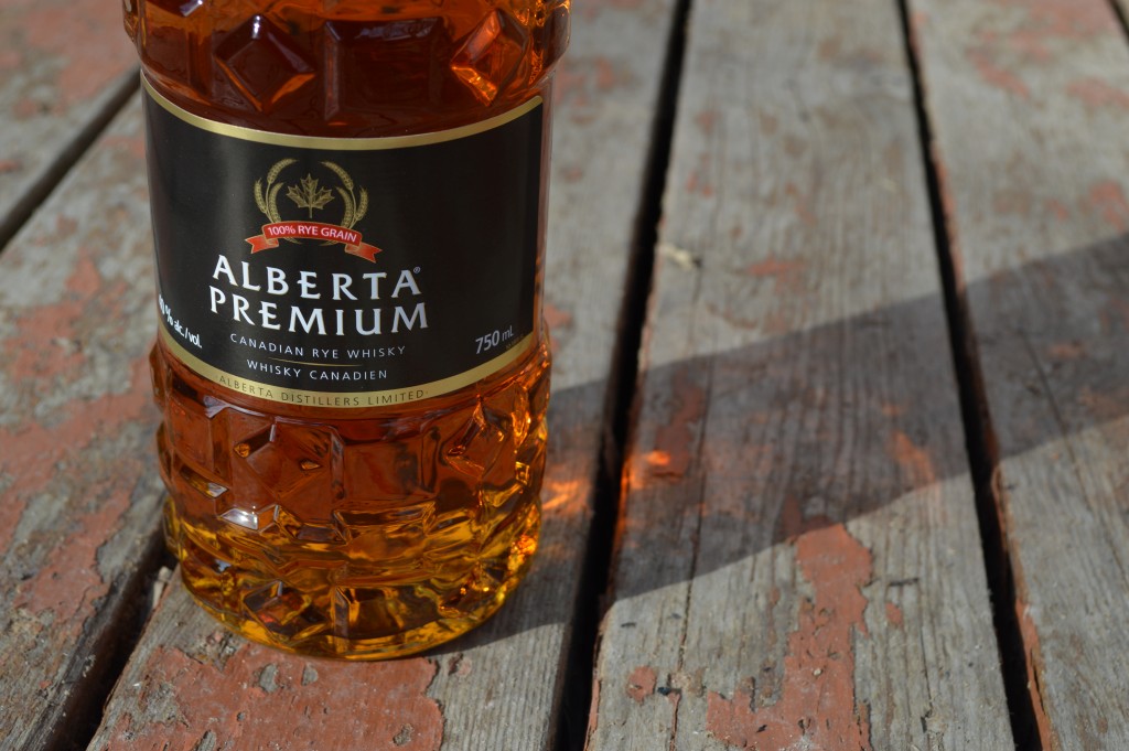 A bottle of Alberta Premium Rye Whisky