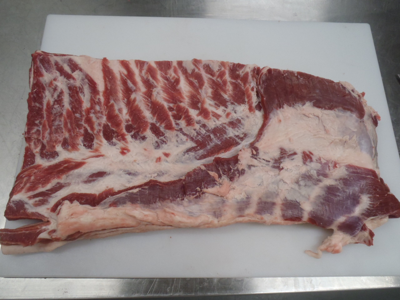 Pork belly, side ribs removed