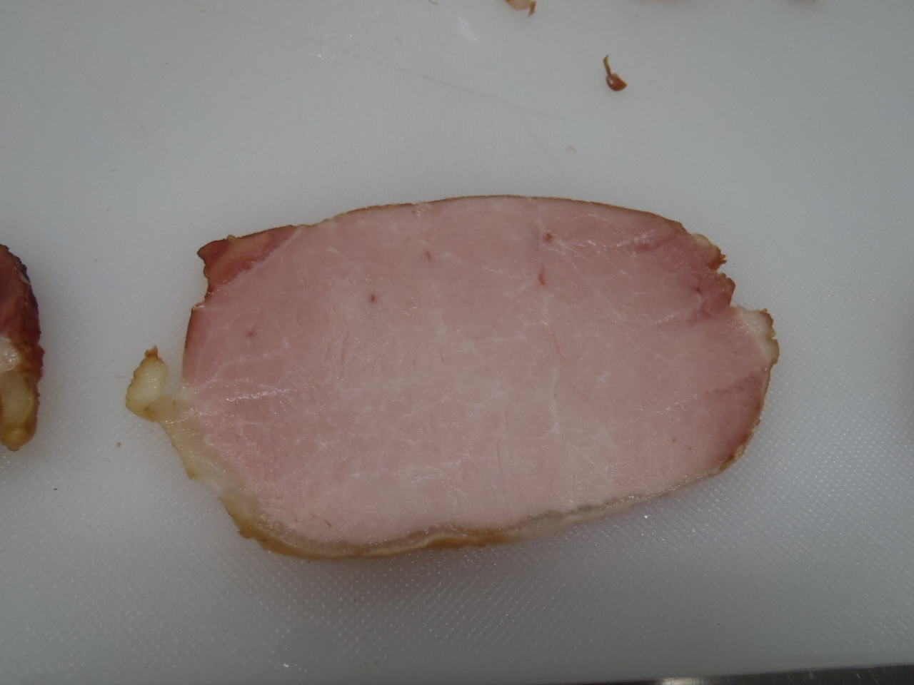 The centre section of the loin, cured and sliced