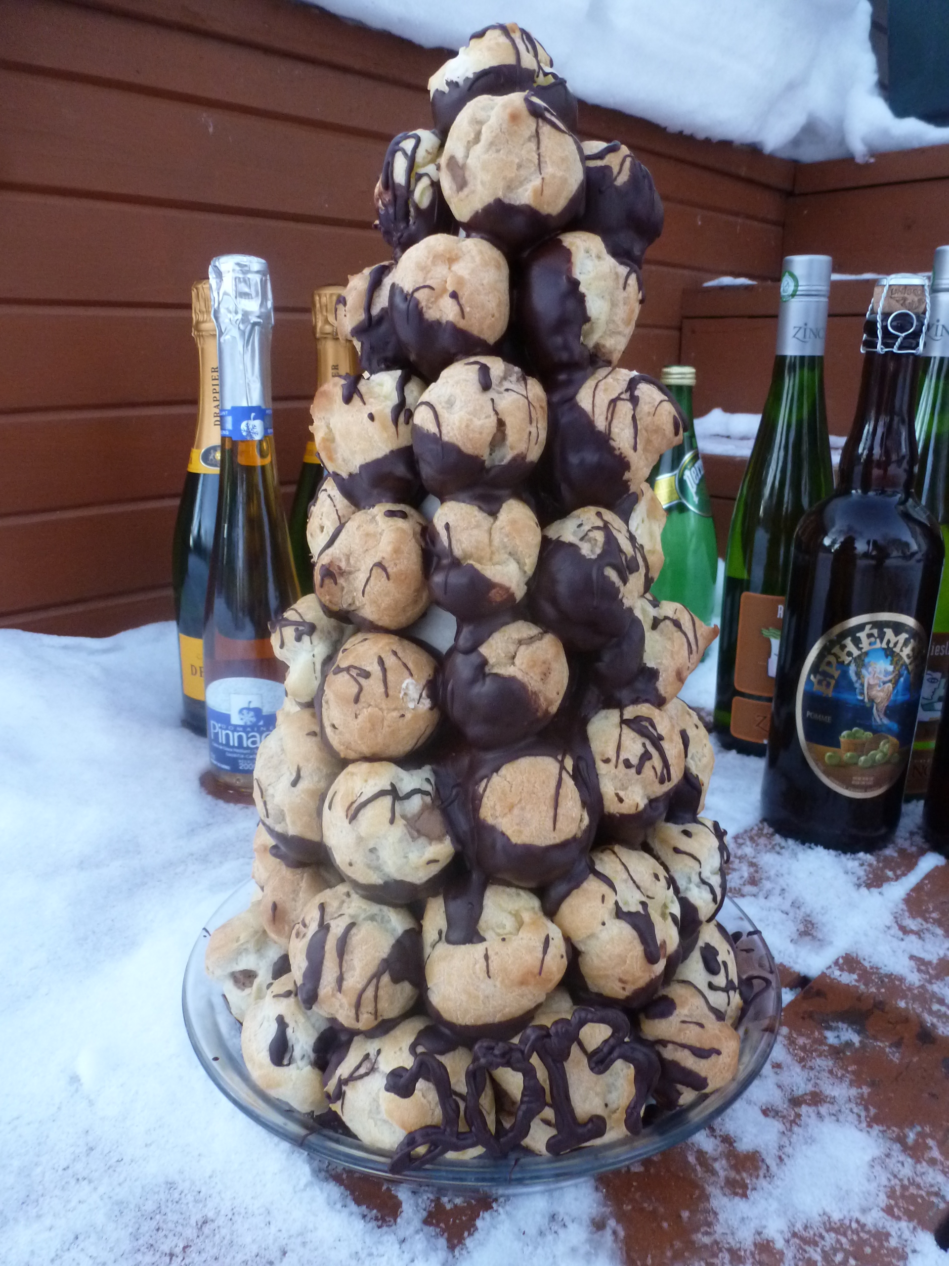 A croquembouche made with chocolate instead of caramel... a chocembouche.