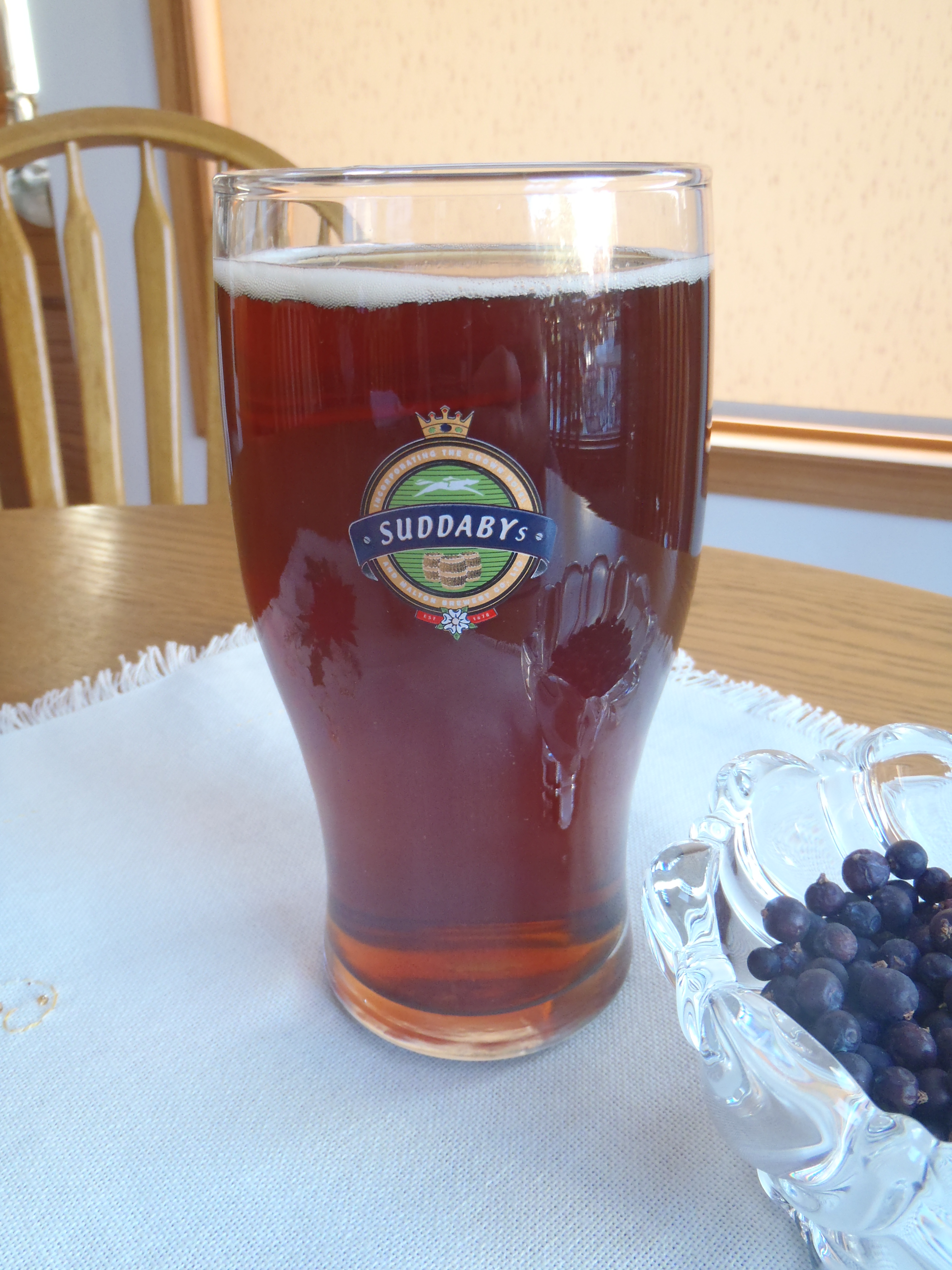 A pint of homebrewed English pale ale