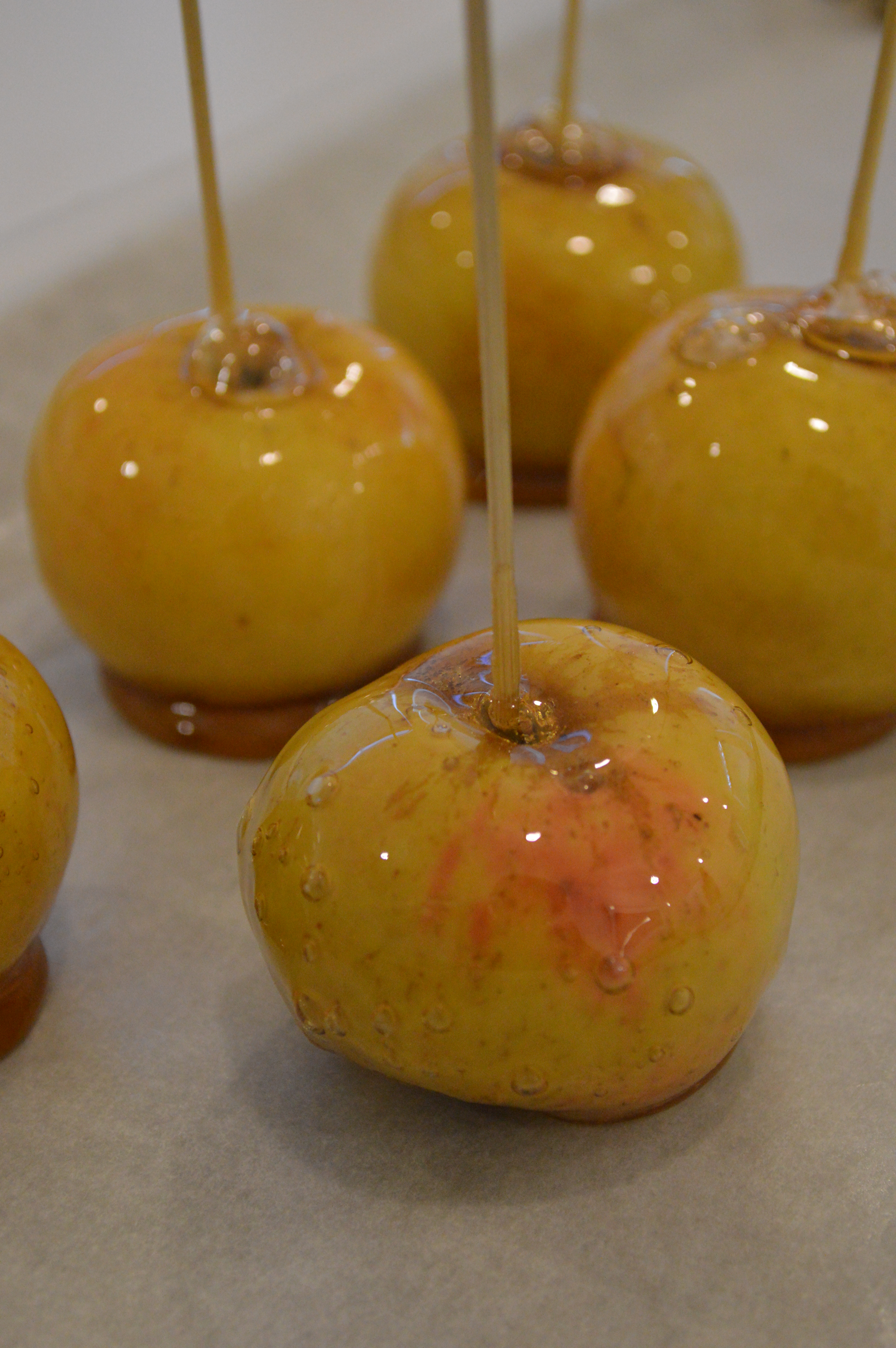 Homemade candy apples