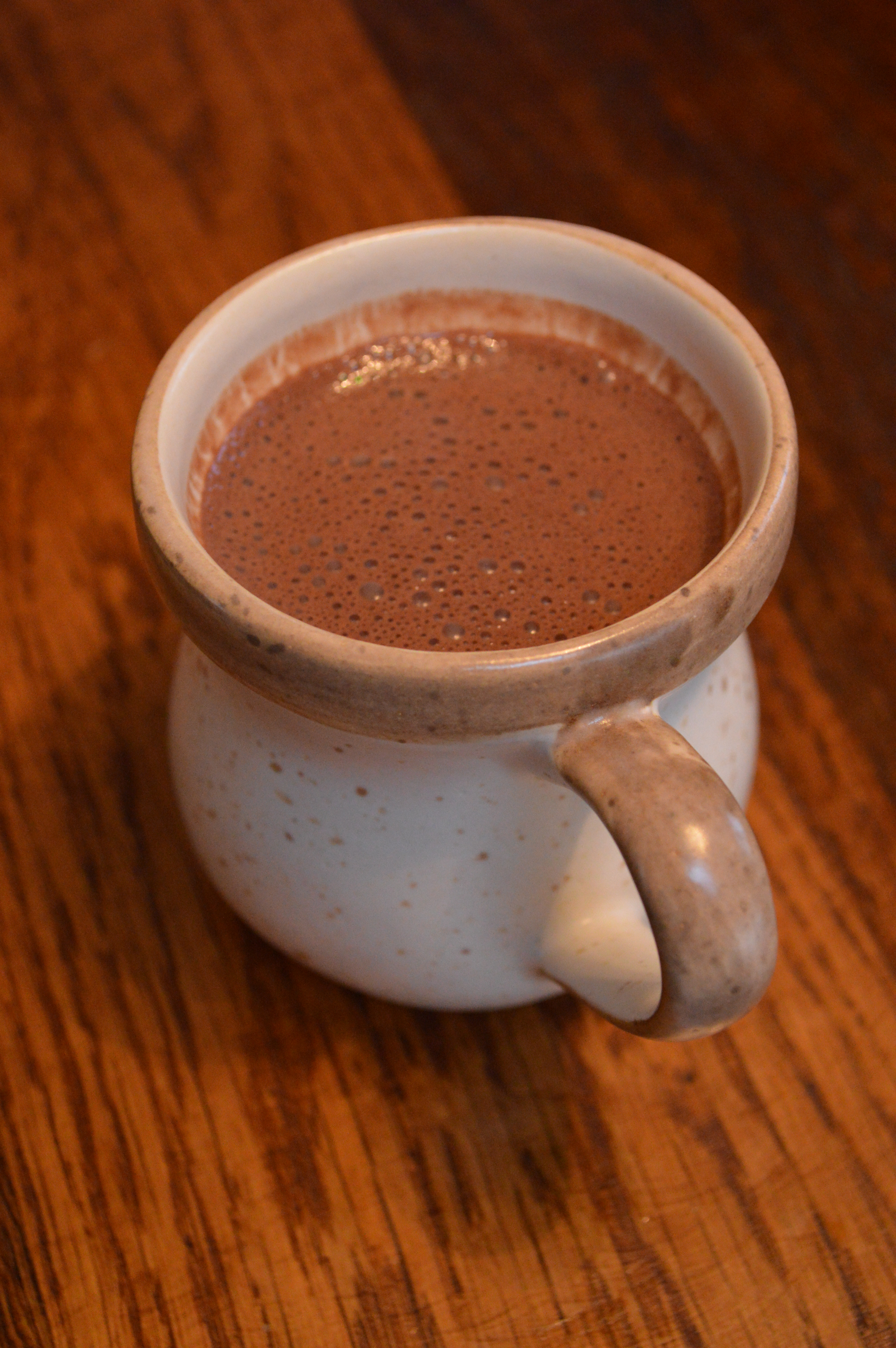 A cup of real hot chocolate