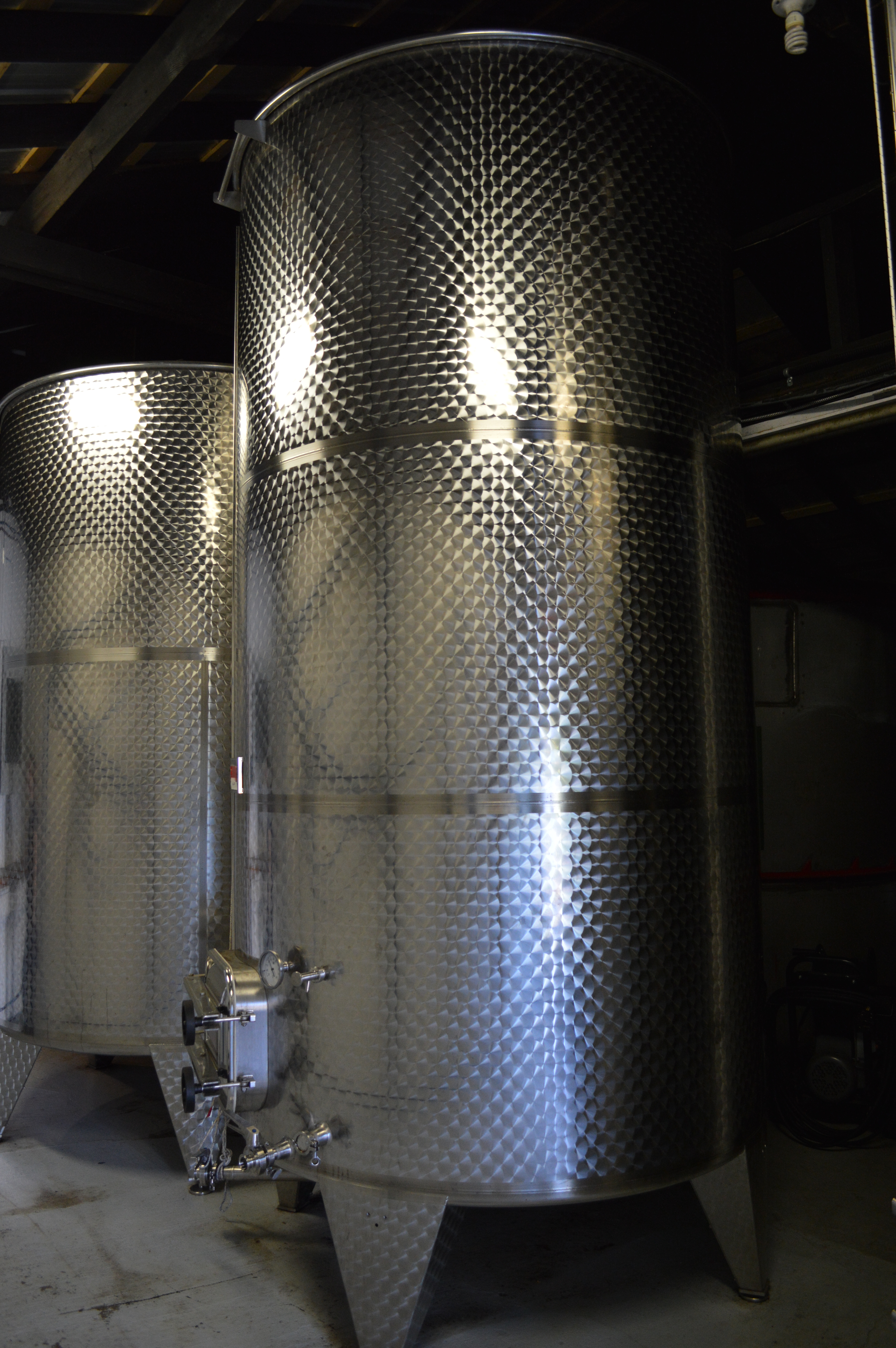 A large fermentation tank at Merridale Cider.