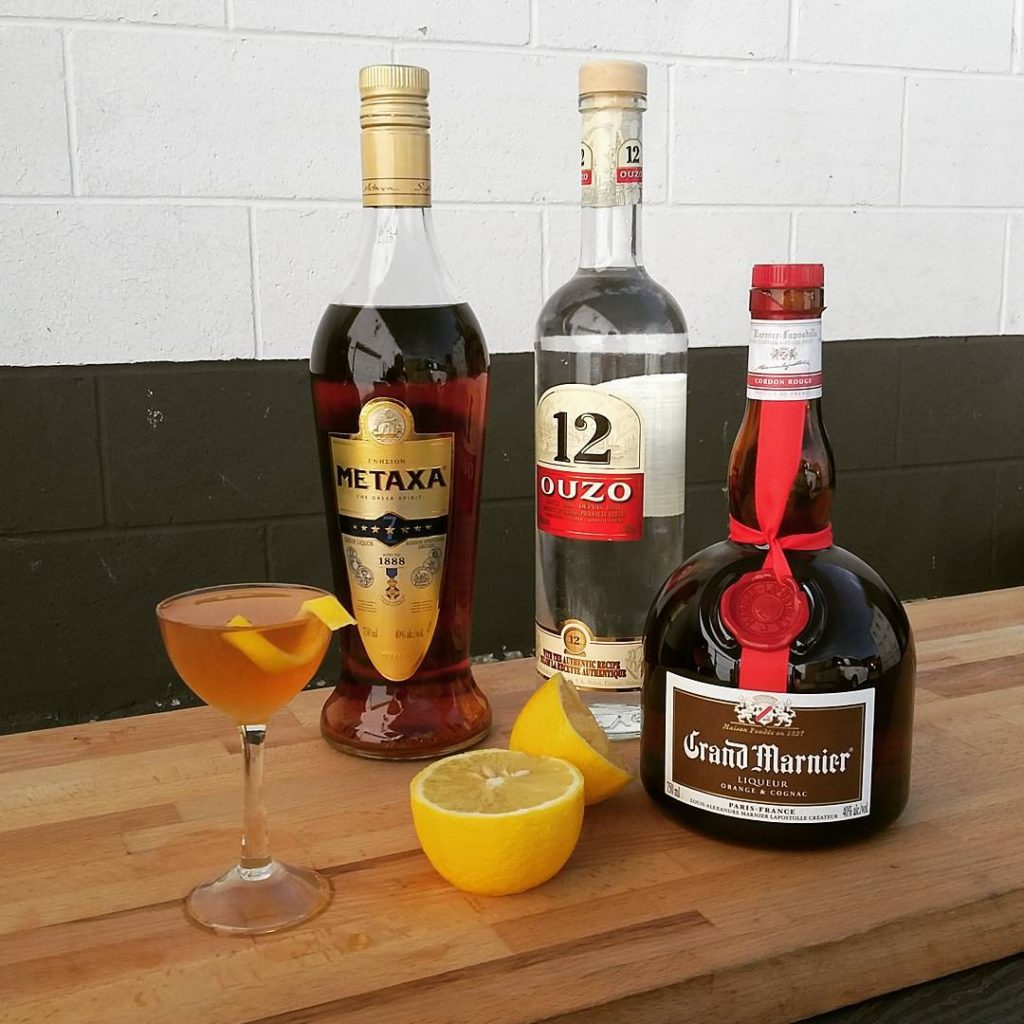 A Greek variation on the classic Sidecar cocktail.