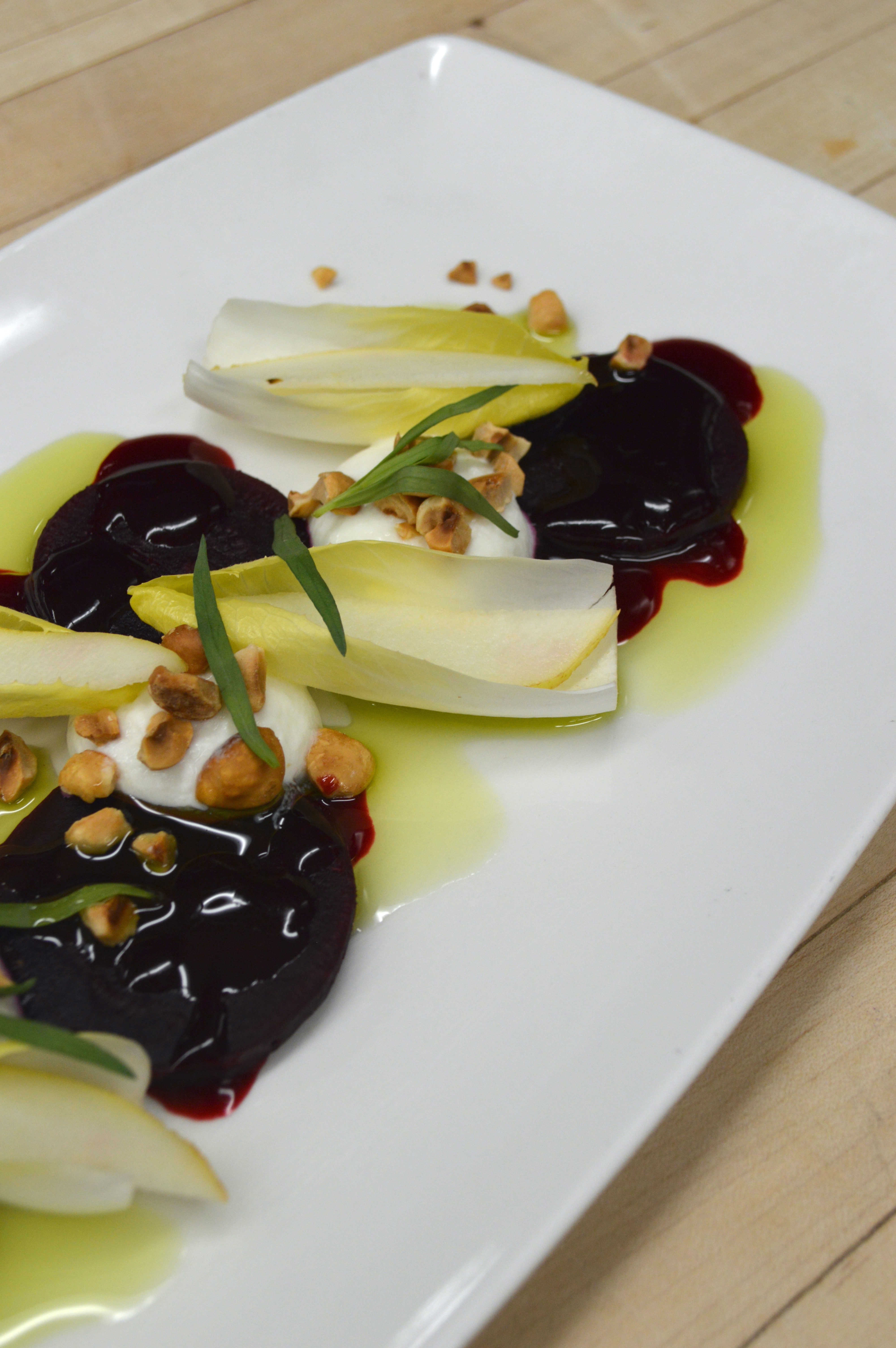 Beet Salad with Goat Cheese Mousse